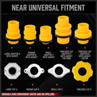 Ultimate No Spill Coolant Funnel Kit - 19-piece Spill-free Radiator Funnel Set 