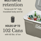 Sale  Coleman 316 Series 120qt Hard Chest Cooler  Silver Ash  New