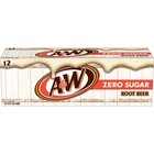 A w Zero Sugar Root Beer Soda  12 Fl Oz Cans  12 Pack