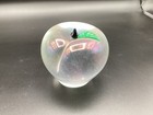 Wallace James Signed Studio Art Glass Apple Paperweight
