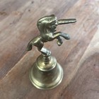 Vintage Rare Horse Head Brass Hand Bell - Works 6   
