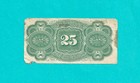 1863 Series 25-cent United States Fractional Currency Note  4th Issue 