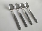 4pc Set Konge Tinn Pewter Oval Soup place Spoons 7 7 8 
