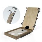 Hhmkk Portable Easel For Plein Air Painting Pochade Smooth Surface Adjust