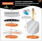 Sharmila Pizza Peel 12 Inch Aluminum With Foldable Handle For Pizza Oven