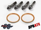 06-14 Raptor 700 Titanium Exhaust Studs Nut Donuts Gaskets Ti Head Pipe Stud Kit