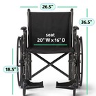 Medline 20  K3 Height Adjustable Wheelchair With Swing-back Desk-length Arms   S