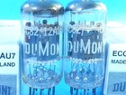 Mullard Dumont 12au7 Ecc82 Tube 1963 Match Pair Sweet Smooth Tone