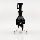 8  Black Skull Bong Glass Water Pipe Melting Wax Smoking Tobacco Hookah Candle