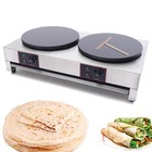 16  Commercial Dual-head Electric Crepe Maker Burner Pancake Baking Machine Cook