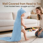 Muslin Hooded Baby Towels 100  Cotton    super Soft Muslin Baby Bath Towel - 32   