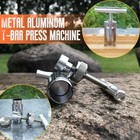 Herb Pollen Compressor Presser T Handle Heavy Duty Herbal Crusher Silver New