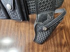 Vintage Don Hume Oklahoma Leather Handcuff  Gun Holster  Clip Belt Size 30 B101