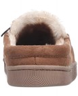 Club Room Men Slip-on Moccasin Fur Inside Sole Slippers Shoes Brown Size S Warm