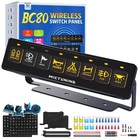 Wireless Switch Panel 8 Gang Led Light Bar Power Circuit Control Box Car Marine