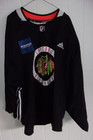 Chicago Blackhawks Anton Forsberg  31 Black Adidas Goalie-cut Practice Jersey
