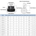 1 1 5 2 Mod 45  Steel Helical Gear With Step 45   Left Spiral Motor Pinion Gear