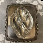 1920s Lipman Brothers Sheffield Reproduction Sp Glass Candy Dish Holder