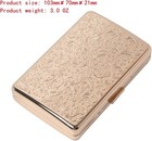 Rfid Metal Blocking Credit Card Holder travel Wallet protective Shiny Gold 