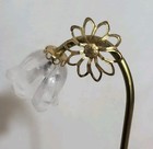 Dollhouse Miniature Brass Electric Floor Lamp Floral 1 12 Scale