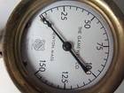 Vintage The Gamewell Co  Brass Ashcroft Blast Pressure Gauge Rare