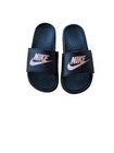 Nike Benassi - Slip On Slides Black W blush Colored Detail For Men Or Women 8 5