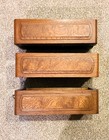 Treadle Sewing Machine Set Of 3 Wooden Drawers With Handles