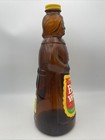 Mrs  Butterworth s Syrup 11  Amber Glass Bottle 36oz With Metal Cap   Label Vtg