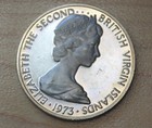 1973 British Virgin Islands 10 Cents Proof Ringed Kingfisher
