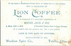 Vintage Adorable Victorian Little Girl Antique Lion Coffee Trade Card Toledo  Oh