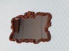 Jbm Miniature Mirror Large Victorian Walnut Finish 1 12 Scale Dollhouse