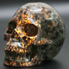 5 0  Yooperlite Carved Crystal Skull  Realistic  Crystal Healing