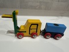Vintage 1990 Brio Fork Lift Truck Set  33322 Wooden Railway Train Thomas Compat