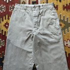 Vintage 1950s Us Military Button Fly Cotton Khaki Trousers Sz 30x31
