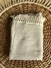 Newborn Baby Boy Girl Muslin Cotton Receiving Blanket Fringe Swaddle Wrap Gift