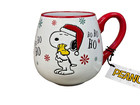 Large Coffee Mug Santa Snoopy With Woodstock Ho Ho Ho  Snowflakes  18 Oz New 