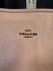 Used Coach Crossgrain Leather City Zip Tote F57522 W matching Wallet