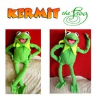 Kermit Hand Crafted Muppet Puppet Toy Sesame Street Rana Rene Elmo Bert Ernie Fx