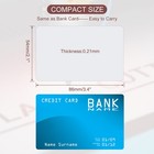 300 Pack 0 21mm Thick 3 4x2 1 Inch Sublimation Metal Business Cards Blank  White