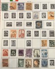Mexico - Lot Of 54 Stamps On Old Album Pages