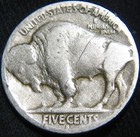Original Tougher Date 1920-s Buffalo Nickel 5   Free Shipping  Kn100nb
