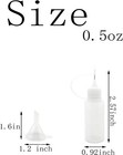 18 Pcs Precision Tip Applicator Bottles 0 5 Ounce Translucent Glue Bottles Wi   