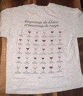 Vintage French Wine Long Sleeve Lots Of White And Lots Of Red Spell Out Men   s Xl