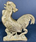 Brass Rooster Napkin letter Holder Farmhouse Country French Cottage Core Vtg