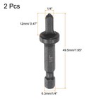 1 4  Swage Tube Expander Drill 1 4  Hex Handle For Copper Aluminum Pipe 2pcs