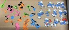 Vintage 1970s Colorforms Style Vinyl Stickers Lot     Marvel Disney Smurfs Kiss