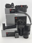 Lecia M 240 W 3 Lenses - 35 F2 W brass Ring  75 2 4 Leica  90 F Leitz   Access