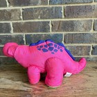 Vintage 1992 Fisher Price Fp Puffalump Neon Pink Dinosaur Plush Toy Works Roars