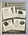 Eastman Kodak Co   4 Holiday Hints From Your Kodak Dealer  Vintage Print Ad 1941
