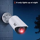 Dummy Fake Camera  Surveillance Security Cctv Dome Camera  With One Led Light 